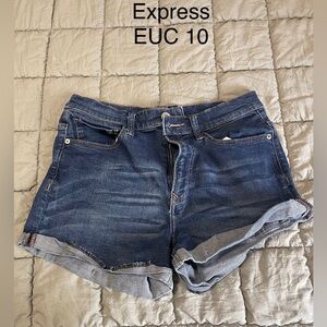 Express Classic Blue Denim Shorts